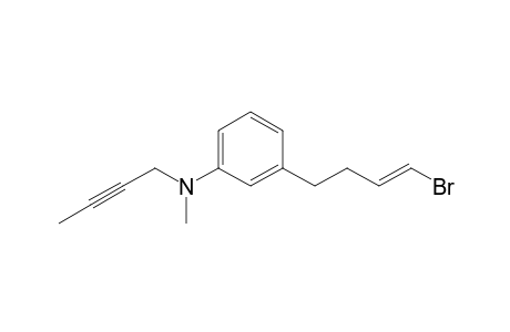 3-[(E)-4-bromanylbut-3-enyl]-N-but-2-ynyl-N-methyl-aniline