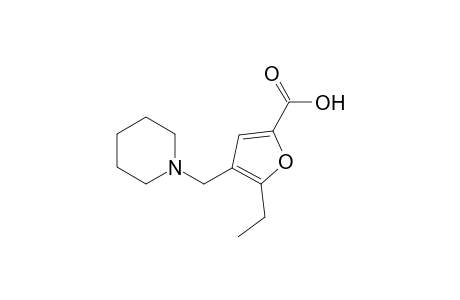 2-Furancarboxylic acid, 5-ethyl-4-(1-piperidinylmethyl)-