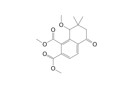 8-Methoxy-7,7-dimethyl-5-oxo-5,6,7,8-tetrahydronaphthalene-1,2-dicarboxylic acid-dimethylester