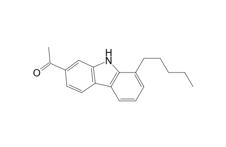 1-Pentyl-7-acetyl-carbazole