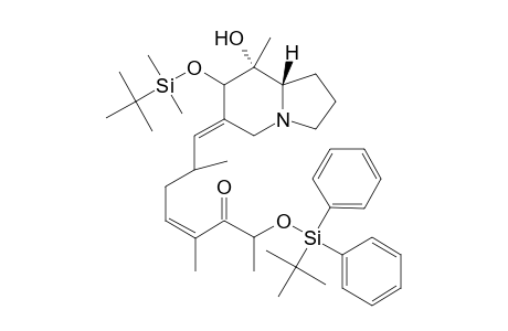 (8R,8aS)-7-[[(Dimethylethyl)dimethylsilyl]oxy]-8-Hydroxy-8-methyl-6-((Z)-2(R,5-dimethyl-7-[[(dimethylethyl)diphenylsilyl]oxy]-6-oxo-4-octen-1-ylidene)octahydroindolozine