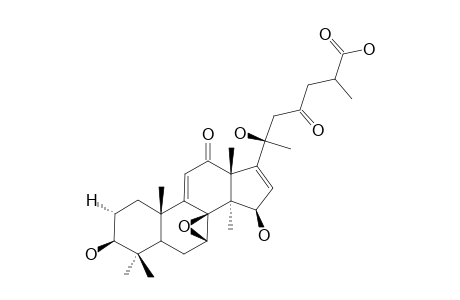 ELFVINGIC-ACID-C;7-BETA,8-BETA-EPOXY-3-BETA,15-BETA,20S-TRIHYDROXY-12,23-DIOXOLANOST-9(11),16-DIEN-26-OIC-ACID