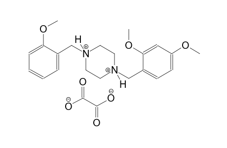 1-(2,4-dimethoxybenzyl)-4-(2-methoxybenzyl)piperazinediium oxalate