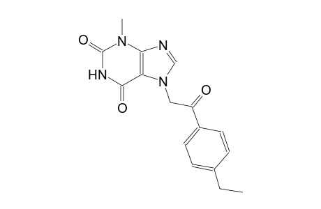 7-[2-(4-ethylphenyl)-2-oxoethyl]-3-methyl-3,7-dihydro-1H-purine-2,6-dione