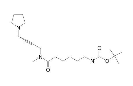 6-Aminohexanamide, N-methyl-N-[4-(1-pyrrolidinyl)-2-butynyl]-N'-T-butyloxycarbonyl-