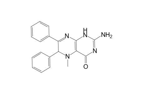 4(3H)-Pteridinone, 2-amino-5,6-dihydro-5-methyl-6,7-diphenyl-