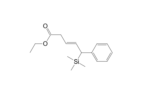 (E)-5-Phenyl-5-trimethylsilanyl-pent-3-enoic acid ethyl ester