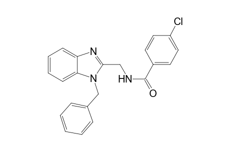 Benzamide, 4-chloro-N-[[1-(phenylmethyl)-1H-1,3-benzimidazol-2-yl]methyl]-