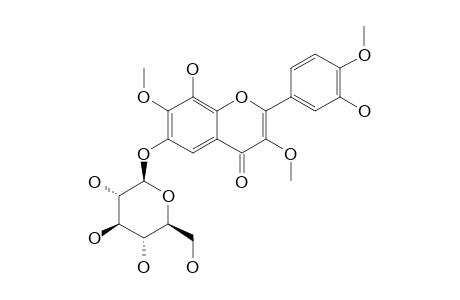 8,3'-DIHYDROXY-3,7,4'-TRIMETHOXY-6-O-BETA-D-GLUCOPYRANOSYL-FLAVONE