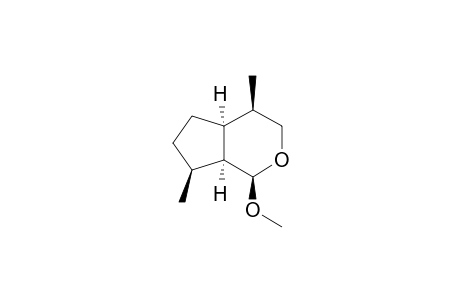 Cyclopenta[c]pyran, octahydro-1-methoxy-4,7-dimethyl-, [1R-(1.alpha.,4.beta.,4a.alpha.,7.beta.,7a.alpha.)]-