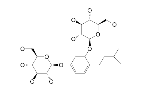 1,5-BIS(BETA-D-GLUCOPYRANOSYLOXY)-2-(3',3'-DIMETHYLALLYL)BENZENE