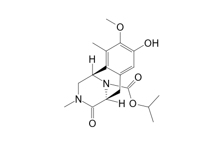 Isopropyl 1,2,3,4,5,6-Hexahydro-1,5-imino-8-hydroxy-9-methoxy-3,10-dimethyl-4-oxo-3-benzazocine-11-carboxylic acid ester