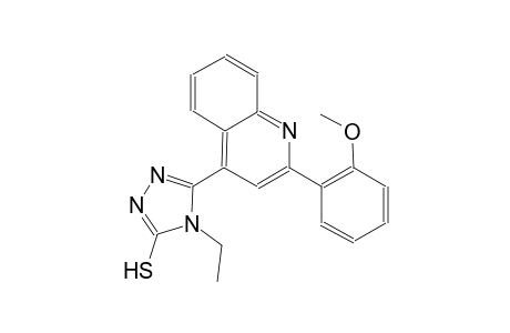 4-ethyl-5-[2-(2-methoxyphenyl)-4-quinolinyl]-4H-1,2,4-triazole-3-thiol