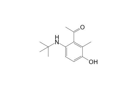 2-Acetyl-4-hydroxy-3-methyl-N-tert-butylaniline