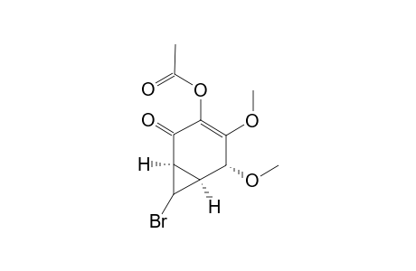 Acetic acid (1R,5R,6S)-7-bromo-4,5-dimethoxy-2-oxo-bicyclo[4.1.0]hept-3-en-3-yl ester