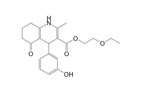 2-ethoxyethyl 4-(3-hydroxyphenyl)-2-methyl-5-oxo-1,4,5,6,7,8-hexahydro-3-quinolinecarboxylate