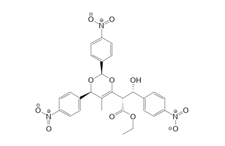 Rac-ethyl (2S,3S)-3-hydroxy-2-[(2R,4R)-5-methyl-2,4-bis(4-nitrophenyl)-4H-1,3-dioxin-6-yl]-3-(4-nitrophenyl)propanoate