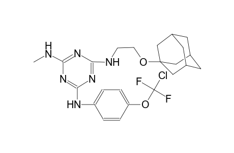 1,3,5-triazine-2,4,6-triamine, N~2~-[4-(chlorodifluoromethoxy)phenyl]-N~4~-methyl-N~6~-[2-(tricyclo[3.3.1.1~3,7~]dec-1-yloxy)ethyl]-