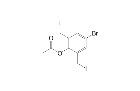 1-Acetoxy-2,6-bis(iodomethyl)-4-bromobenzene-