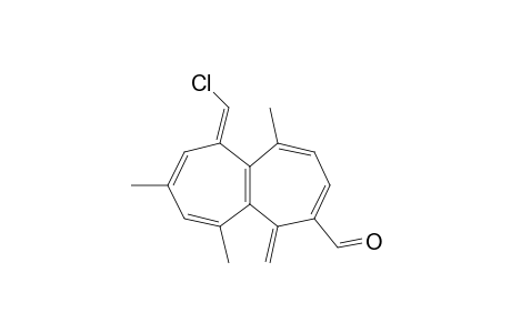 (6E)-6-(chloranylmethylidene)-5,8,10-trimethyl-1-methylidene-heptalene-2-carbaldehyde