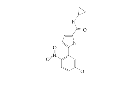 5-(5-METHOXY-2-NITROPHENYL)-1H-PYRROLE-2-N-CYCLOPROPYL-CARBOXAMIDE