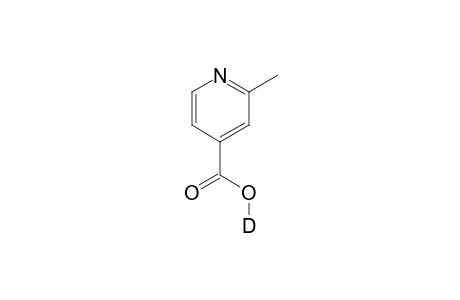 .beta.-Methyl isonicotinic acid, deuterated at the carboxyl group