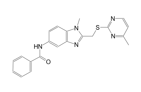 benzamide, N-[1-methyl-2-[[(4-methyl-2-pyrimidinyl)thio]methyl]-1H-benzimidazol-5-yl]-