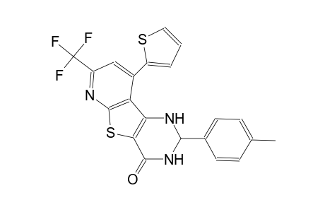2-(4-methylphenyl)-9-(2-thienyl)-7-(trifluoromethyl)-2,3-dihydropyrido[3',2':4,5]thieno[3,2-d]pyrimidin-4(1H)-one