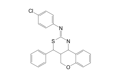 2-[(4-Chlorophenyl)imino]-4-phenyl-1,2,3,4,4a,10b-hexahydro-5H-[1]benzopyrano[4,3-d][1,3]thiazine