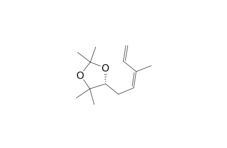 (5R)-2,2,4,4-tetramethyl-5-[(2Z)-3-methylpenta-2,4-dienyl]-1,3-dioxolane