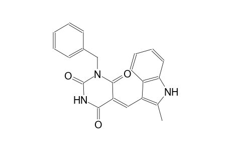 (5Z)-1-benzyl-5-[(2-methyl-1H-indol-3-yl)methylene]-2,4,6(1H,3H,5H)-pyrimidinetrione