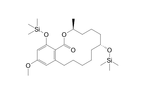 .alpha.-Zeranol, O'-methyl, O,O''-bis-TMS