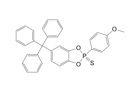 5-(Triphenylmethyl)-2-(p-methoxyphenyl)benzo[1,3,2]dioxaphospholane-2-sulfide