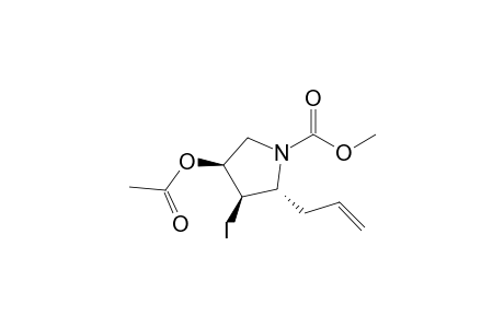 Methyl (2R,3R,4S)-4-Acetyloxy-2-allyl-3-iodo-1-pyrrolidinecarboxylate