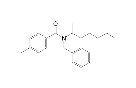 Benzamide, 4-methyl-N-benzyl-N-(hept-2-yl)-