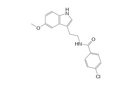 4-chloro-N-[2-(5-methoxy-1H-indol-3-yl)ethyl]benzamide