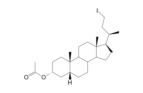 23-iodo-24-nor-5.beta.-chloan-3.alpha.-yl acetate