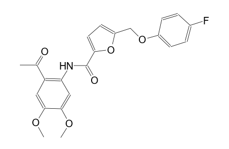 N-(2-acetyl-4,5-dimethoxyphenyl)-5-[(4-fluorophenoxy)methyl]-2-furamide