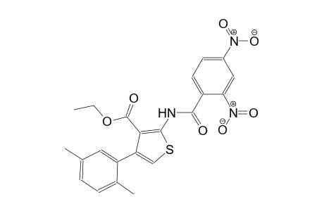 ethyl 4-(2,5-dimethylphenyl)-2-[(2,4-dinitrobenzoyl)amino]-3-thiophenecarboxylate