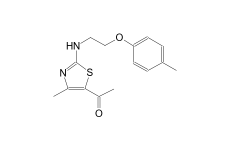 1-(4-Methyl-2-{[2-(4-methylphenoxy)ethyl]amino}-1,3-thiazol-5-yl)ethanone