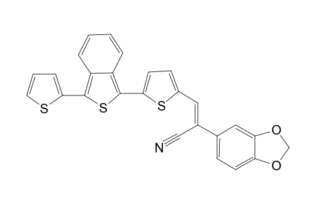 3-[5-(2-cyano-2-(benzo[d]dioxolane)ethienyl]-1-(2-thienyl)benzo[c]thiophene
