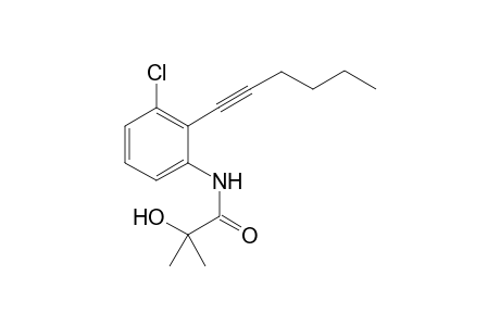 N-(3-Chloro-2-(hex-1-ynyl)phenyl)-2-hydroxy-2-methylpropanamide