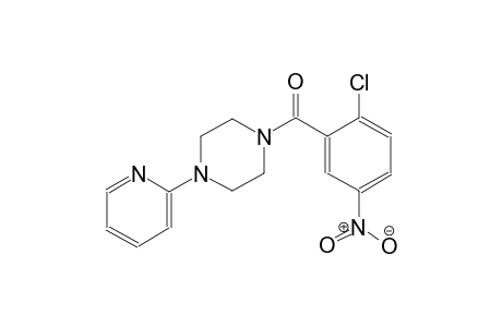 1-(2-chloro-5-nitrobenzoyl)-4-(2-pyridinyl)piperazine