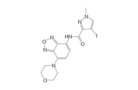 4-iodo-1-methyl-N-[7-(4-morpholinyl)-2,1,3-benzoxadiazol-4-yl]-1H-pyrazole-3-carboxamide