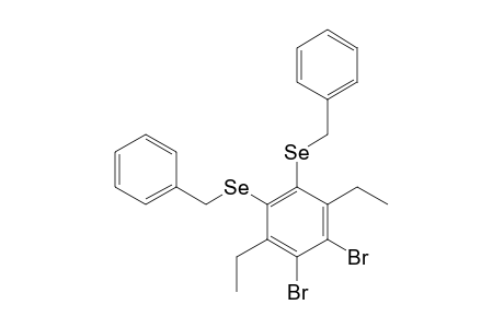 1,2-BIS-(BENZYLSELENO)-4,5-DIBROMO-3,6-DIETHYLBENZENE
