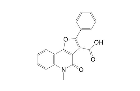 4-keto-5-methyl-2-phenyl-furo[3,2-c]quinoline-3-carboxylic acid