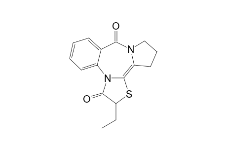 2-Ethyl-5,6-dihydro-4H-3-thia-6a,11b-diazabenzo[g]cyclopenta[e]azulene-1,7-dione