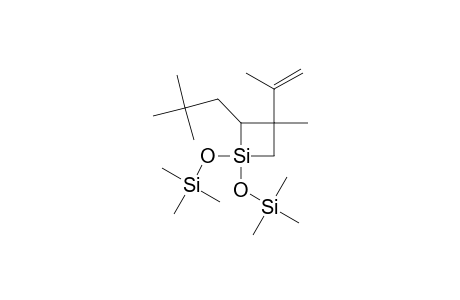 E-3-Methyl-3-(1'-methylethenyl)-2-neopentyl-1,1-bis( trimethylsiloxy)silacyclobutane