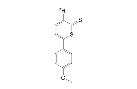 3-DEUTERO-6-(4-METHOXYPHENYL)-2H-THIOPYRAN-2-THIONE