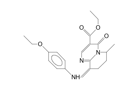 (Z)-9-([4-Ethoxy-phenyl]-amino-methylene)-3-carboethoxy-6-methyl-6,7,8,9-tetrahydro-4H-pyrido(1,2-A)pyrimidin-4-one
